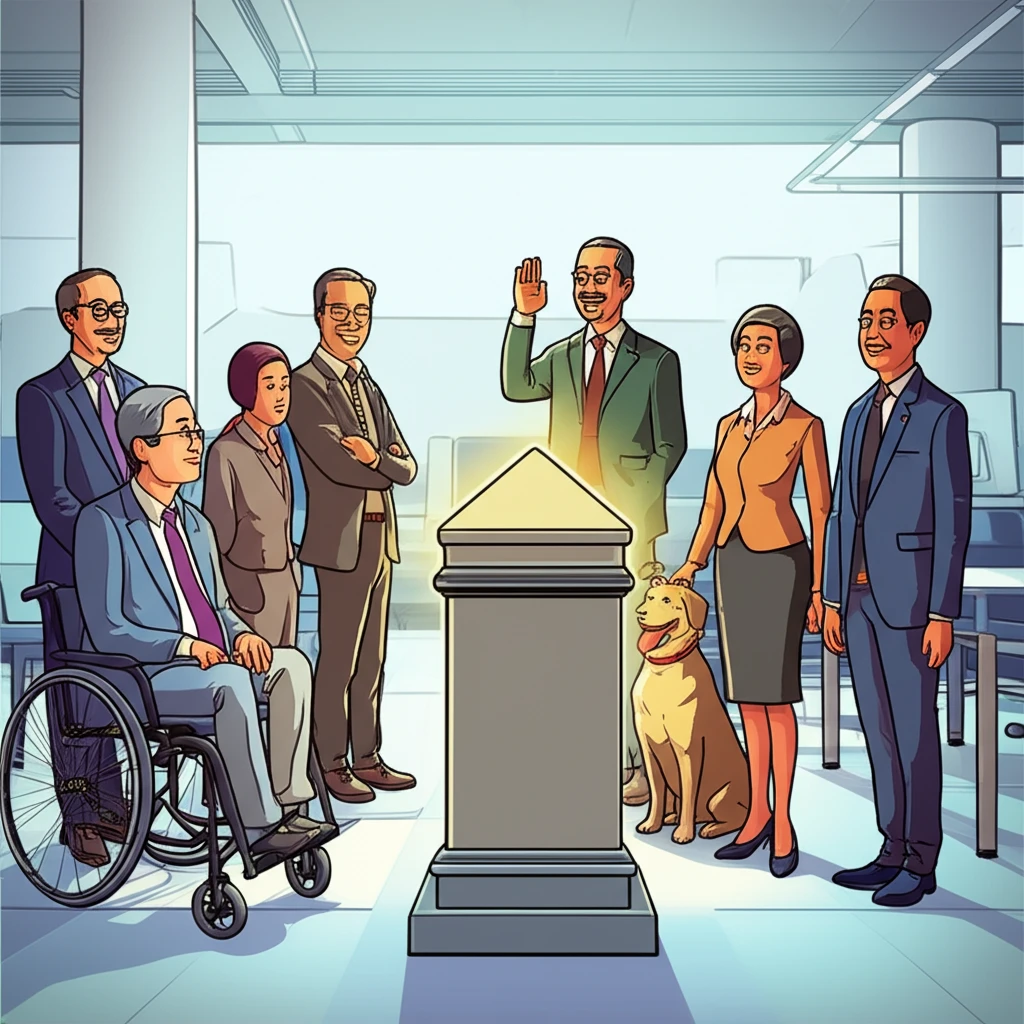 법적 의무 이수 강화 및 사회적 모델 강조 이미지