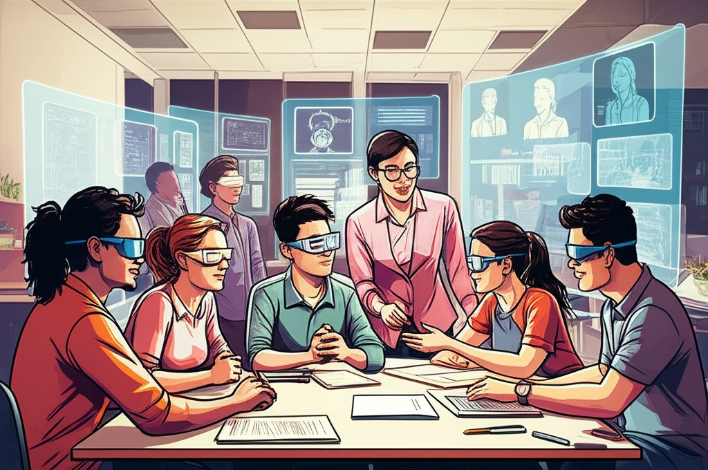 블렌디드 러닝 모델 도식화